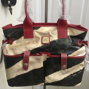 Dooney & Bourke Monza June Zebra Purse Bag NWT